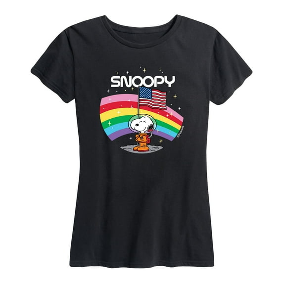 Peanuts - Space Snoopy - Women's Short Sleeve Graphic T-Shirt