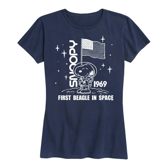 Peanuts - Space Snoopy - Women's Short Sleeve Graphic T-Shirt