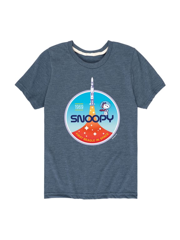 - Space Traveler Snoopy Boys' Short Sleeve Graphic T-Shirt