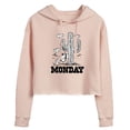 thumbnail image 1 of Peanuts - Spike Cactus Monday - Juniors Cropped Pullover Hoodie, 1 of 6