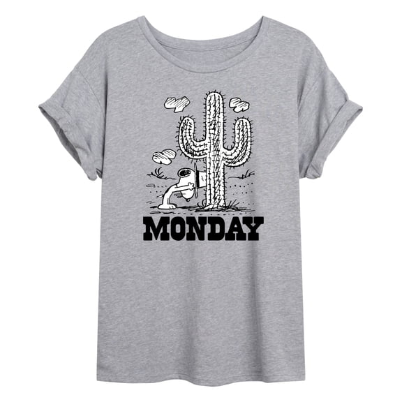 Peanuts - Spike Cactus Monday - Women's Oversized T-Shirt