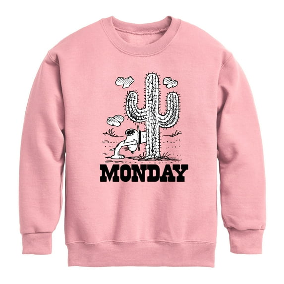 Peanuts - Spike Cactus Monday - Toddler & Youth Crewneck Fleece Sweatshirt