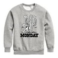 thumbnail image 1 of Peanuts - Spike Cactus Monday - Toddler & Youth Crewneck Fleece Sweatshirt, 1 of 6