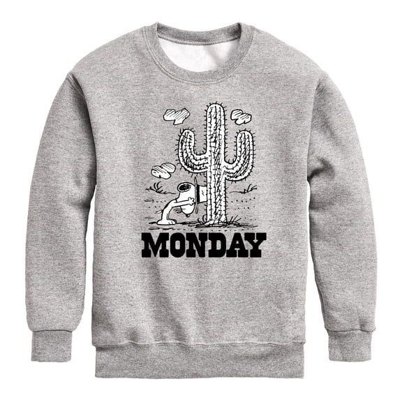 Peanuts - Spike Cactus Monday - Toddler & Youth Crewneck Fleece Sweatshirt