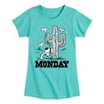 thumbnail image 1 of Peanuts - Spike Cactus Monday - Toddler & Youth Girls Short Sleeve Graphic T-Shirt, 1 of 6