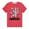 thumbnail image 1 of Peanuts - Spike Cactus Monday - Toddler & Youth Short Sleeve Graphic T-Shirt, 1 of 6