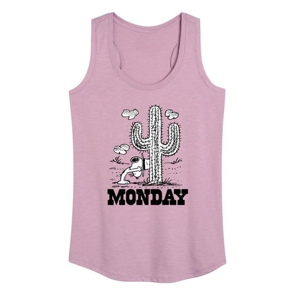Peanuts - Spike Cactus Monday - Women's Racerback Tank Top