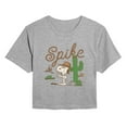 thumbnail image 1 of Peanuts - Spike Desert - Juniors Cropped Graphic T-Shirt, 1 of 5