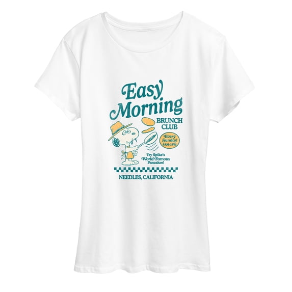Peanuts - Spike Easy Morning Brunch Women's Short Sleeve Graphic T-Shirt