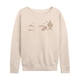 thumbnail image 1 of Peanuts - Spike Horizontal Desert - Women's French Terry Long Sleeve Shirt, 1 of 5