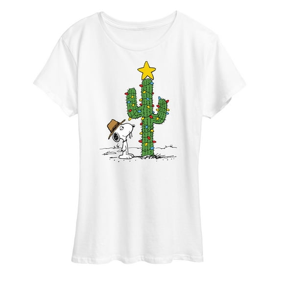 Peanuts - Spike Joe Cactus Christmas - Women's Short Sleeve Graphic T-Shirt
