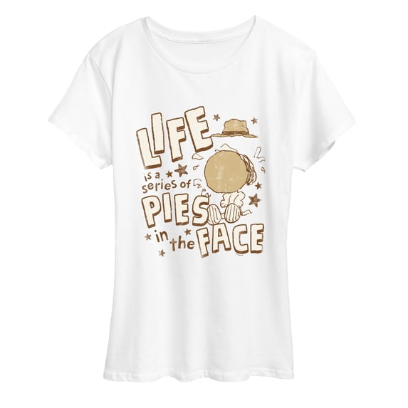Peanuts - Spike Life Pies in the Face Women's Short Sleeve Graphic T-Shirt