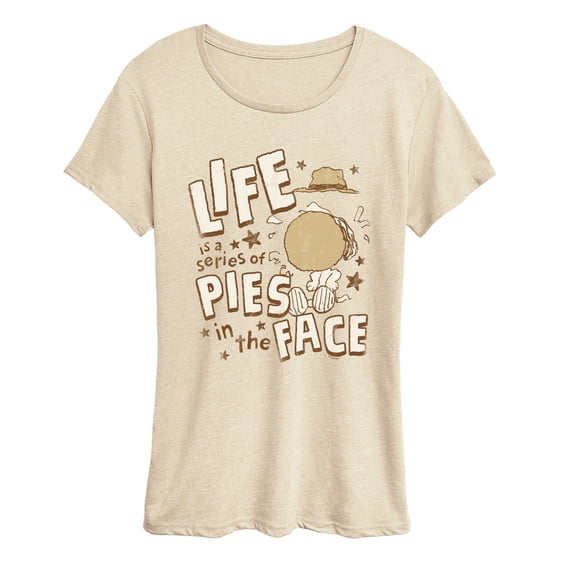 Peanuts - Spike Life Pies in the Face Women's Short Sleeve Graphic T-Shirt