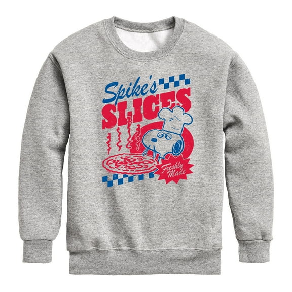 Peanuts - Spikes Slices - Toddler & Youth Crewneck Fleece Sweatshirt