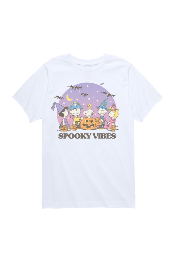 - Spooky Vibes - Youth Boys Short Sleeve Graphic T-Shirt