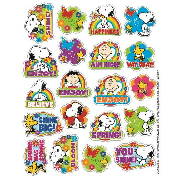 Peanuts Spring Theme Stickers