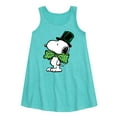 thumbnail image 1 of Peanuts - St Paddy's Bowtie - Toddler and Youth Girls Aline Dress, 1 of 5