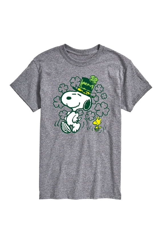 - St. Paddy's Snoopy & Woodstock - Men's Short Sleeve Graphic T-Shirt