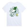 thumbnail image 1 of Peanuts - St. Paddy's Snoopy and Woodstock - Youth Boys Short Sleeve Graphic T-Shirt, 1 of 5