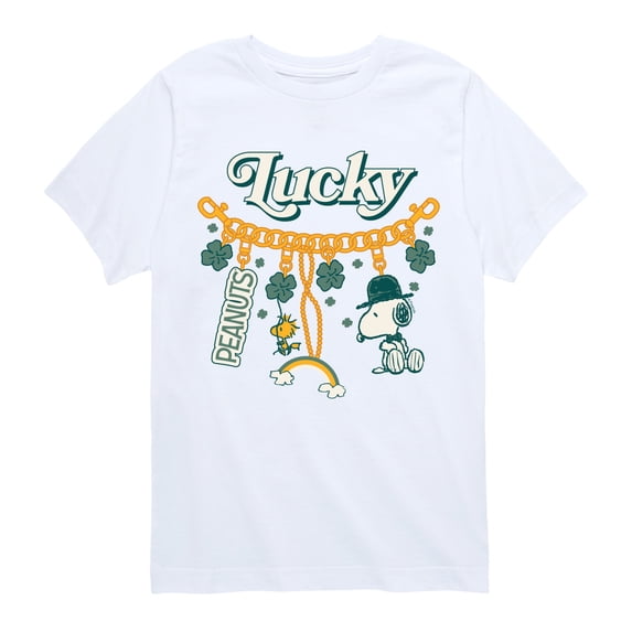 Peanuts - St. Patrick's Charm Chain Short Sleeve Graphic T-Shirt