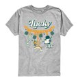 thumbnail image 1 of Peanuts - St. Patrick's Charm Chain Short Sleeve Graphic T-Shirt, 1 of 6