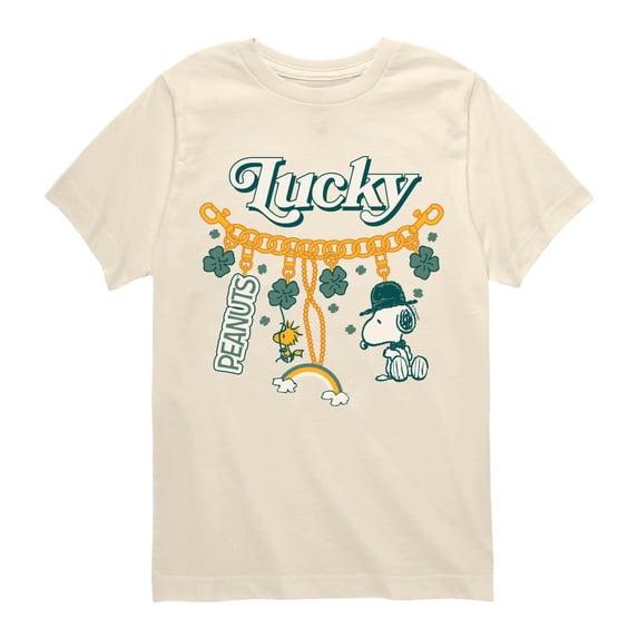 Peanuts - St. Patrick's Charm Chain Short Sleeve Graphic T-Shirt