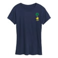 thumbnail image 1 of Peanuts - St. Patrick's Day- Woodstock Clover   - Women's Short Sleeve Graphic T-Shirt, 1 of 6