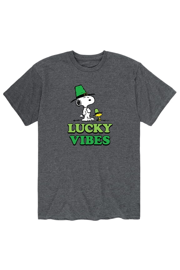 - St. Patrick's Day with Snoopy - Men's Short Sleeve Graphic T-Shirt