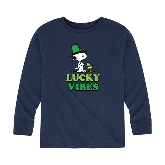 Peanuts - St. Patrick's Day with Snoopy - Toddler And Youth Long Sleeve Graphic T-Shirt