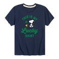 thumbnail image 1 of Peanuts - St. Patrick's Day with Snoopy - Toddler And Youth Short Sleeve Graphic T-Shirt, 1 of 5