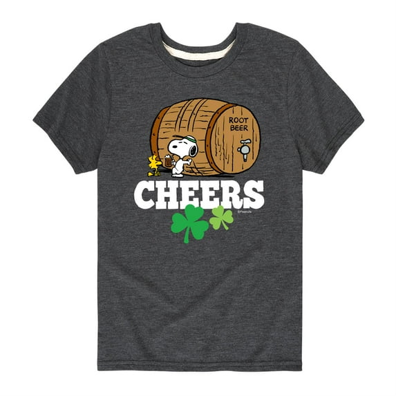 Peanuts - St. Patrick's Day with Snoopy - Toddler And Youth Short Sleeve Graphic T-Shirt