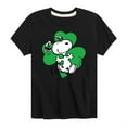 thumbnail image 1 of Peanuts - St. Patrick's Day with Snoopy - Toddler And Youth Short Sleeve Graphic T-Shirt, 1 of 5