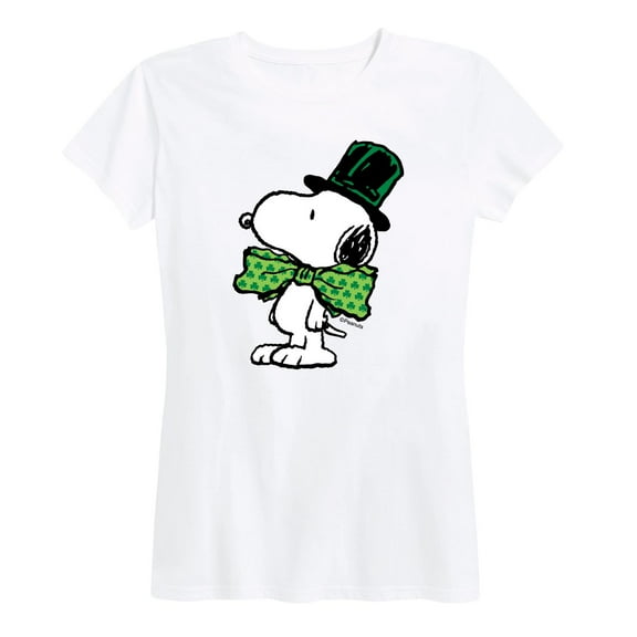 Peanuts - St. Patrick's Day with Snoopy - Women's Short Sleeve Graphic T-Shirt