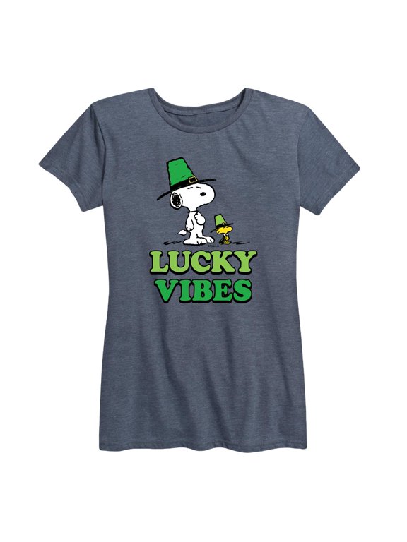 - St. Patrick's Day with Snoopy Women's Short Sleeve Graphic T-Shirt