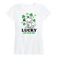 thumbnail image 1 of Peanuts - St. Patrick's Day with Snoopy - Women's Short Sleeve Graphic T-Shirt, 1 of 5