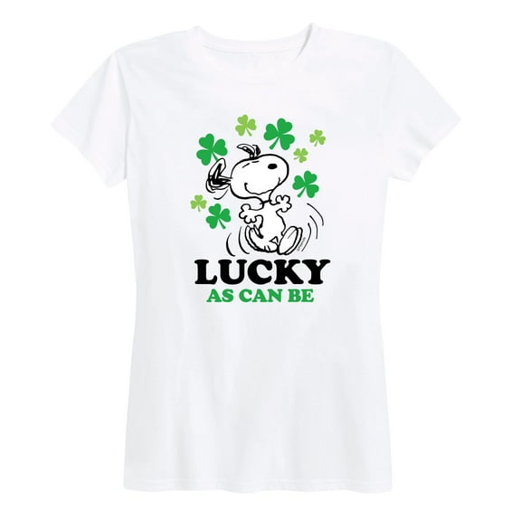 Peanuts - St. Patrick's Day with Snoopy - Women's Short Sleeve Graphic T-Shirt
