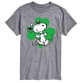 thumbnail image 1 of Peanuts - St. Patrick's Snoopy Clover - Men's Short Sleeve Graphic T-Shirt, 1 of 5