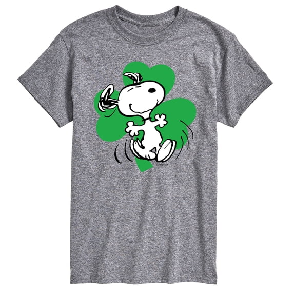 Peanuts - St. Patrick's Snoopy Clover - Men's Short Sleeve Graphic T-Shirt