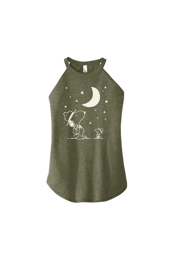 - Star Gazing - Juniors High Neck Tank Top