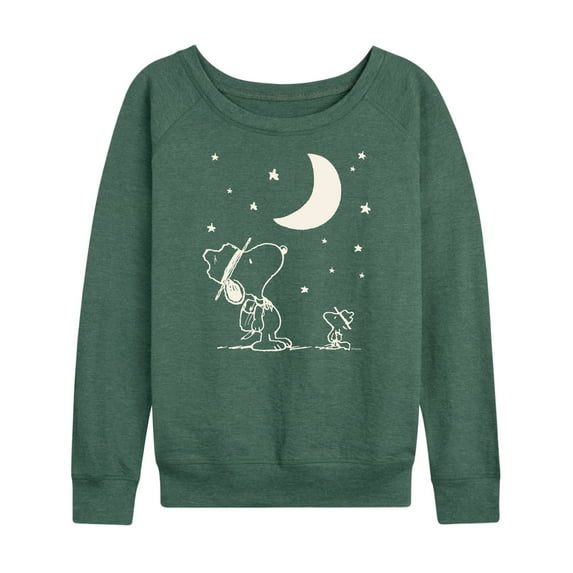 Peanuts - Star Gazing - Women's Lightweight French Terry Long Sleeve Shirt