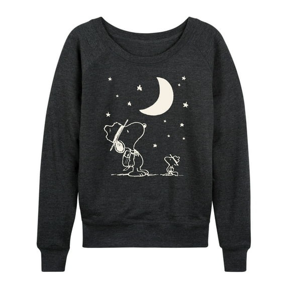 Peanuts - Star Gazing - Women's Lightweight French Terry Long Sleeve Shirt