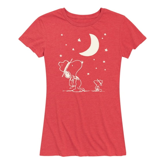 Peanuts - Snoopy Star Gazing - Women's Short Sleeve Graphic T-Shirt