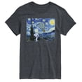 thumbnail image 1 of Peanuts - Starry Night - Men's Short Sleeve Graphic T-Shirt, 1 of 5