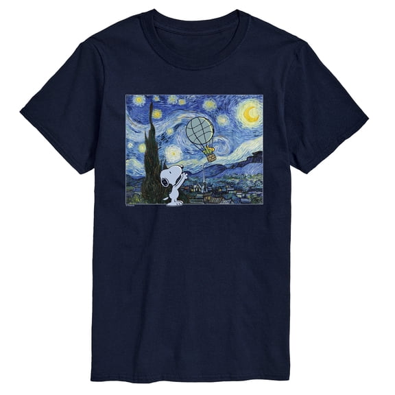 Peanuts - Starry Night - Men's Short Sleeve Graphic T-Shirt