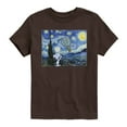 thumbnail image 1 of Peanuts - Peanuts Starry Night - Youth Boys Short Sleeve Graphic T-Shirt, 1 of 4