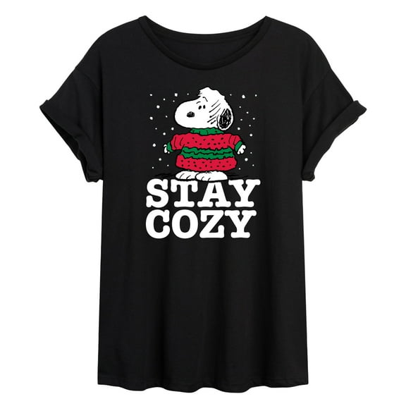 Peanuts - Stay Cozy - Women's Oversized T-Shirt