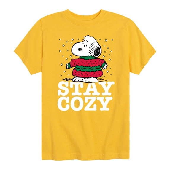 Peanuts - Stay Cozy - Toddler & Youth Short Sleeve Graphic T-Shirt