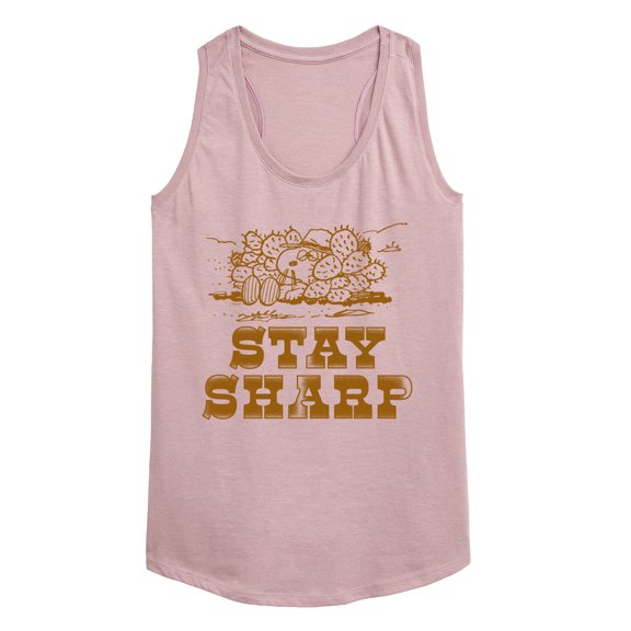 Peanuts - Stay Sharp Spike - Women's Racerback Graphic Tank