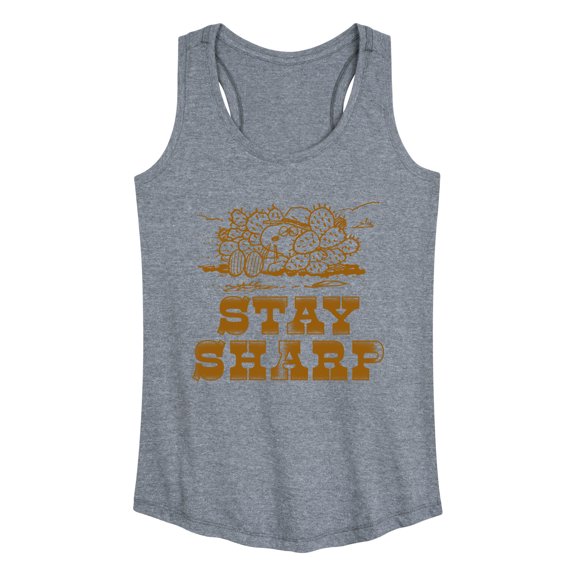 Peanuts - Stay Sharp Spike - Women's Racerback Graphic Tank