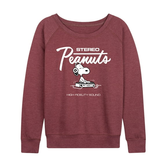 Peanuts - Stereo Snoopy Dj - Women's Lightweight French Terry Long Sleeve Shirt